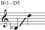 Bb3 - D5