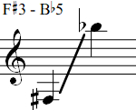 F#3 - Bb5